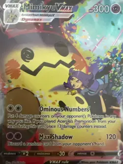 Mimikyu VMAX Tg17/Tg30 Swsh09: Brilliant Stars Trainer, Bonus Trainer Card - Image 1
