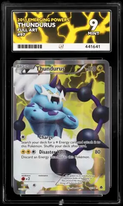 Thunderus 2011 Full Art Emerging Powers 97/98 Pokemon Card Ace Mint 9 - Image 1