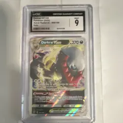 Darkrai VSTAR CGC 9 Pokemon Astral Radiance 099/189 Holo VSTAR Card - Image 1