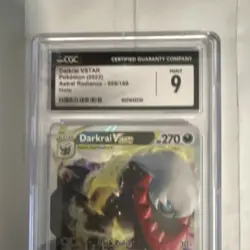 Darkrai VSTAR CGC 9 Pokemon Astral Radiance 099/189 Holo VSTAR Card - Image 3