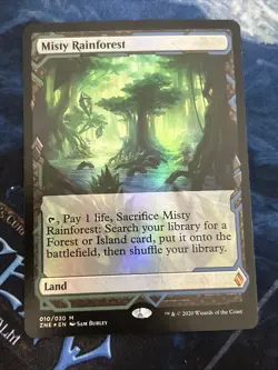 Misty Rainforest Zendikar Rising Expeditions Foil NM-M Unplayed - Image 1