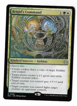 MTG, ECL, Rare, Kindred Sorcery-Kithkin, Brigid's Command - Image 1