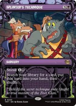 ~ Splinter's Technique (Showcase) ~ NM Foil ~ ~ MTG ~ - Image 1
