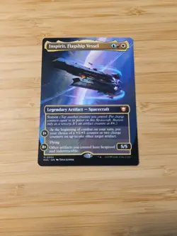 Inspirit, Flagship Vessel (Borderless) Regular NM Edge Of Eternities Commander - Image 1