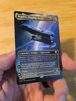 Inspirit, Flagship Vessel (Borderless) Regular NM Edge Of Eternities Commander - Image 2
