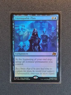 MTG Unstoppable Plan - Foil - Aetherdrift - DFT - Near Mint+ Condition - Image 1