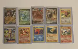 Pokemon Card Lot 10 Cards - Image 1