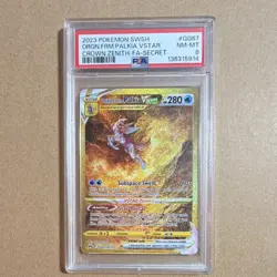 Pokemon Origin Forme Palkia VSTAR Secret Rare Holo GG67 Crown Zenith PSA 8 - Image 1
