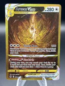 Pokemon TCG Crown Zenith Arceus VSTAR Galarian Gallery GG70 Gold Secret Alt Art - Image 1