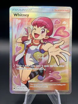 Whitney 214/214 Pokemon TCG Lost Thunder (2018) Full Art Ultra Rare Mint - Image 1
