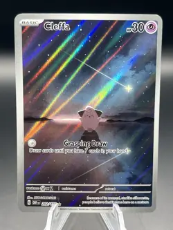 Pokemon TCG Cleffa 202/197 Scarlet & Violet Obsidian Flames Illustration Rare - Image 1