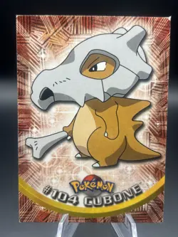 2000 Topps Pokemon TV Animation Edition Cubone #104 Blue Logo - Image 1