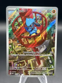Riolu 010 Black Star Promo Full Art - Pokemon Mega Evolutions ETB Promo - Image 1