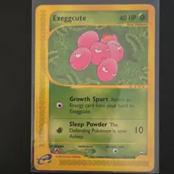 Pokemon TCG Exeggcute 76/147 Aquapolis Basic 40HP Vintage Regular - Image 1