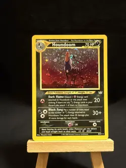 Pokemon Houndoom Double Holo Error Neo Revelation 8/64 - Image 1