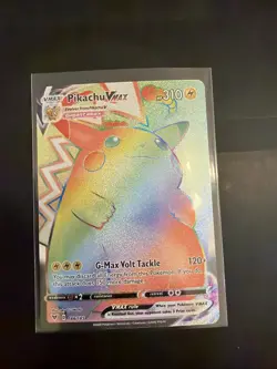 Pokemon Pikachu VMAX 188/185 Vivid Voltage Full Art Rainbow Rare Secret Rare - Image 1