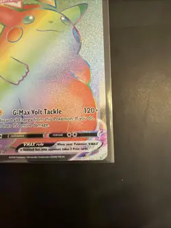 Pokemon Pikachu VMAX 188/185 Vivid Voltage Full Art Rainbow Rare Secret Rare - Image 4