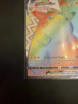 Pokemon Pikachu VMAX 188/185 Vivid Voltage Full Art Rainbow Rare Secret Rare - Image 5