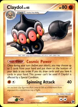 Claydol 15/106 Rare - Pokemon Great Encounters 2008 MP - Image 1