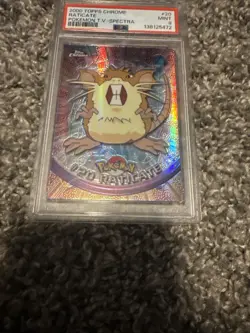 2000 TOPPS CHROME POKEMON T.V. SPECTRA #20 RATICATE PSA 9 - Image 2