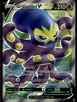 Grapploct V (Full Art) Ultra Rare Champion's Path 72/73 Fighting Holo Pokemon - Image 1