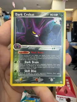 Dark Crobat 3/109 - Holo Pokemon TCG EX Team Rocket Returns Rare LP - Image 1