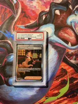 Giovanni's Charisma SIR 204/165 PSA 10 GEM MINT (Pokemon 151 2023) - Image 1