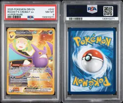 Pokemon TCG Team Rockets Crobat EX 242/182 Gold Sv10: Destined Rivals PSA 8 - Image 3