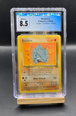 Pokemon Rhyhorn 1999 Jungle 61/64 CGC 8.5 - Image 1