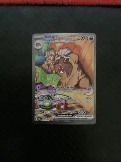 Pokemon TCG Arven's Mabosstiff EX #235/182 Sv10: Destined Rivals SAR NM - Image 1