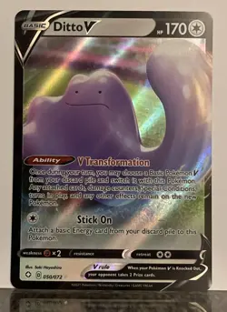 Ditto V 050/072 Pokemon Swsh: Shining Fates Ultra Rare Holo - Image 1