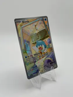 Pokemon Quaxly Illustration Rare Paldea Evolved 206/193 - Image 3