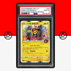 Pokemon PSA 10 Shibuya's Pikachu Holo 002/S-P Center SWSH Promo Japanese - Image 1