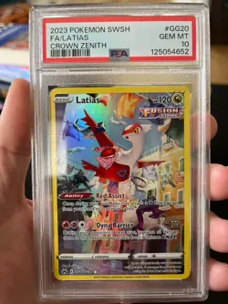 PSA 10 Latias GG20/GG70 Crown Zenith: Galarian Gallery Holo Pokemon - Image 1