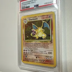 2000 POKEMON BASE SET 2 #4 CHARIZARD-HOLO PSA 6 - Image 3