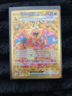 Pokemon Charizard ex 228/197 Gold Hyper Rare Obsidian Flames Tera-NM - Image 1