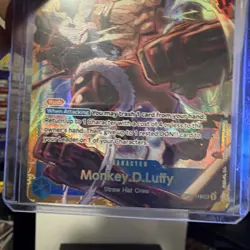 2025 One Piece A Fist of Divine Speed Monkey.D.Luffy Secret Rare SEC #OP11-118 - Image 3