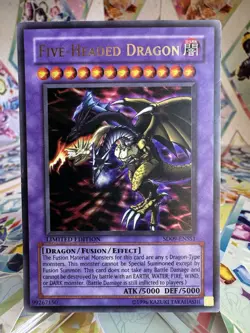 Yugioh Five-Headed Dragon SD09-ENSS1 Ultra Rare Limited Card - Image 1