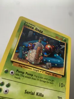 Snoop Dogg HOLO Pokemon TCG Custom Trading Card - Hip Hop Gin & Juice Doggystyle - Image 2