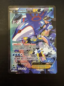 Team Aqua's Kyogre EX Double Crisis 6/34 Ultra Rare Pokemon Card - LP - Image 1