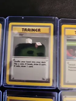 Lot of 11 Vintage 1995 Pokeman Trainer Cards NM Never Played - Image 3