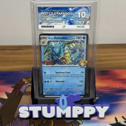 ACE 10 GYARADOS 049/182 | STAFF Pre Release Graded Pokemon Card - Image 1