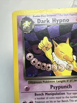 CREASED Dark Hypno 9/82 Holofoil Team Rocket AUTHENTIC Pokemon Card - Image 4