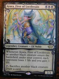 Ayara, First of Locthwain - Regular - NM (Unplayed) - Showcase art - Image 1