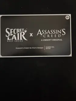 MTG Secret Lair Assassin's Creed Da Vinci's Designs Rainbow Foil Sealed NIB - Image 1
