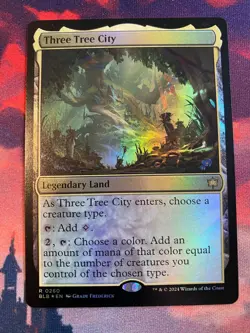 MTG Bloomburrow Three Tree City Foil - Image 1