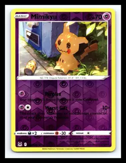 💥 Mimikyu Reverse Holo - 080/196 Lost Origin Rare Pokemon 2022 - Image 1