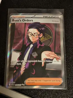 Boss’s Orders (Corbeau) 256/217 Full Art Pokemon Ascended Heroes Near Mint - Image 1