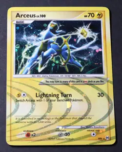 2009 Pokemon TCG Platinum Arceus Lv.100 HP 70 Holo Rare AR6 LP - Image 1