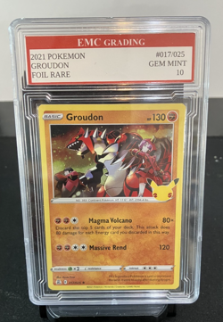 GROUDON 2021 FOIL #017/025 Pokemon Card GRADED 10 TCG CCG - Image 1